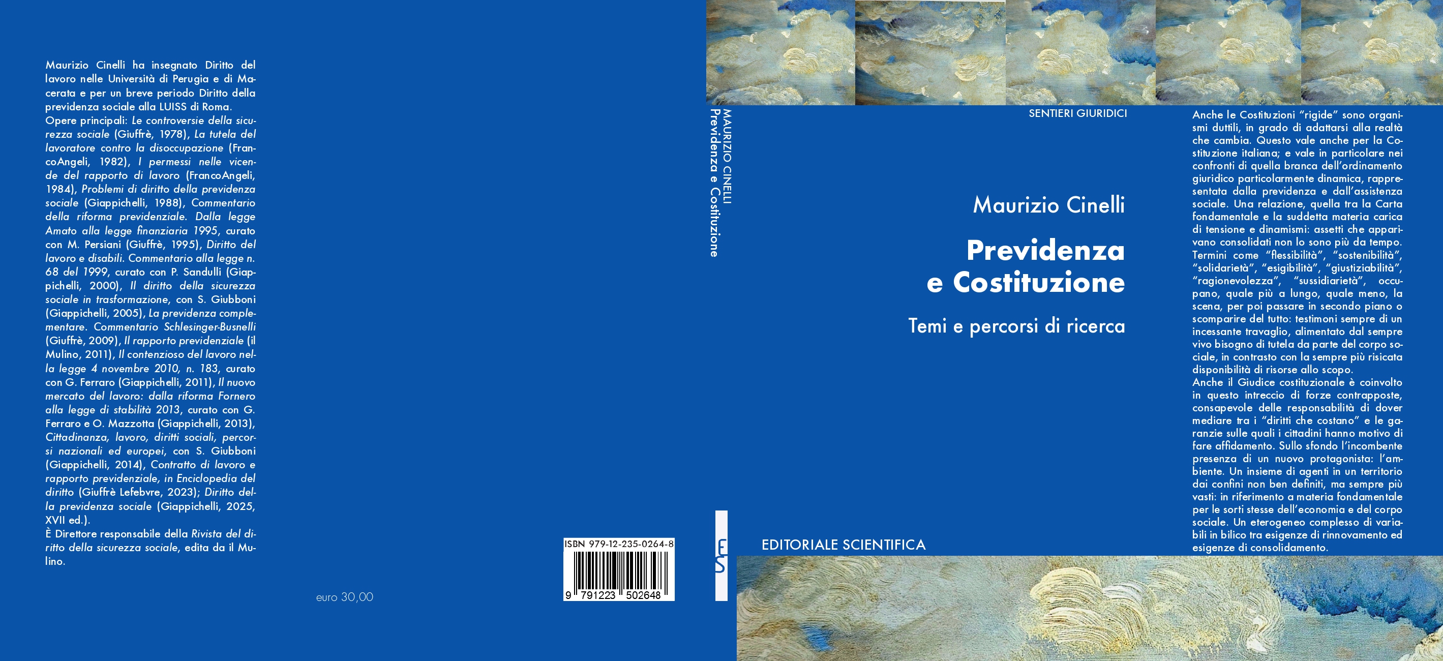 Maurizio Cinelli: "Previdenza e Costituzione. Temi e percorsi di ricerca"